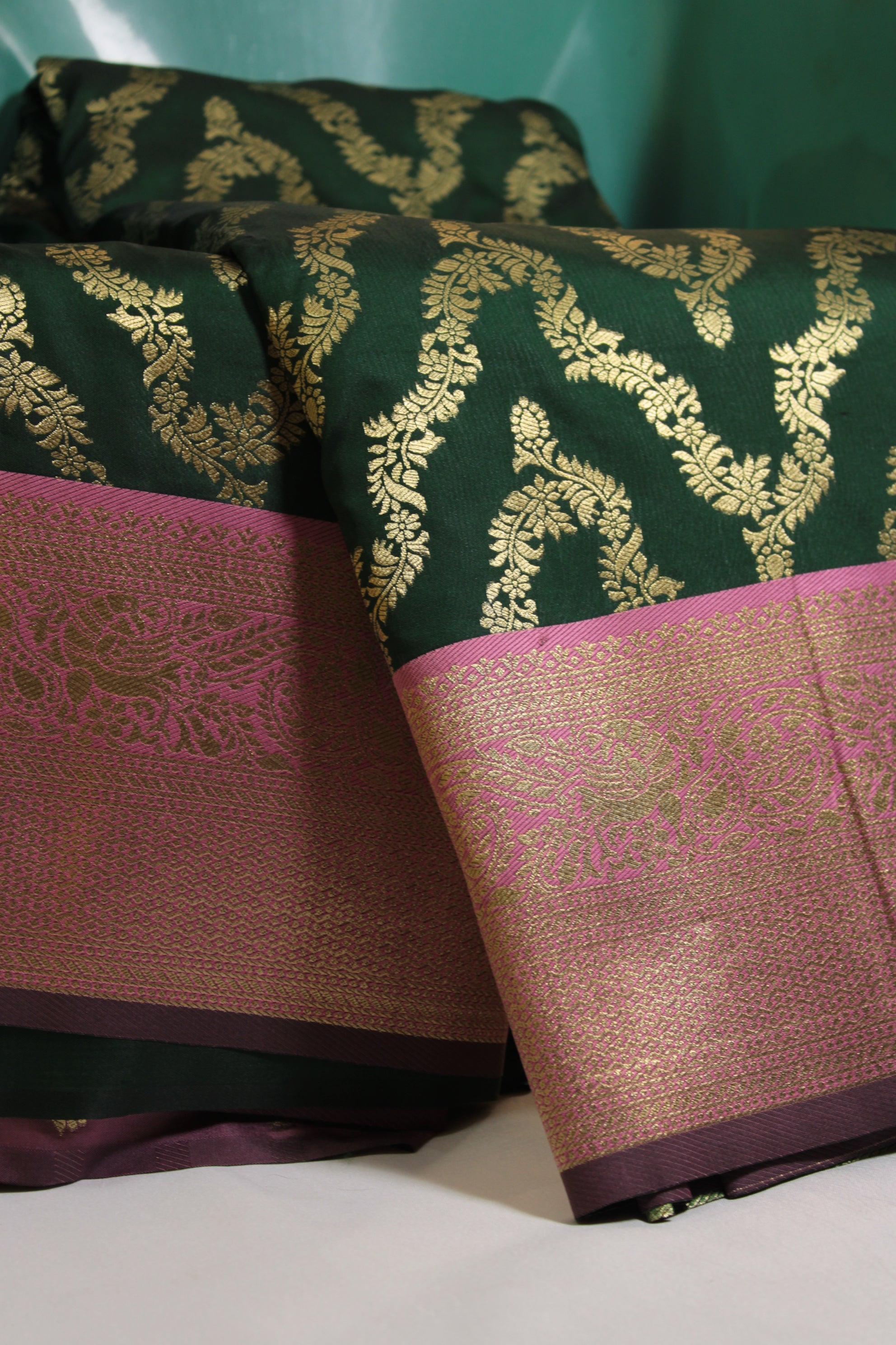 Semi silk necklace saree