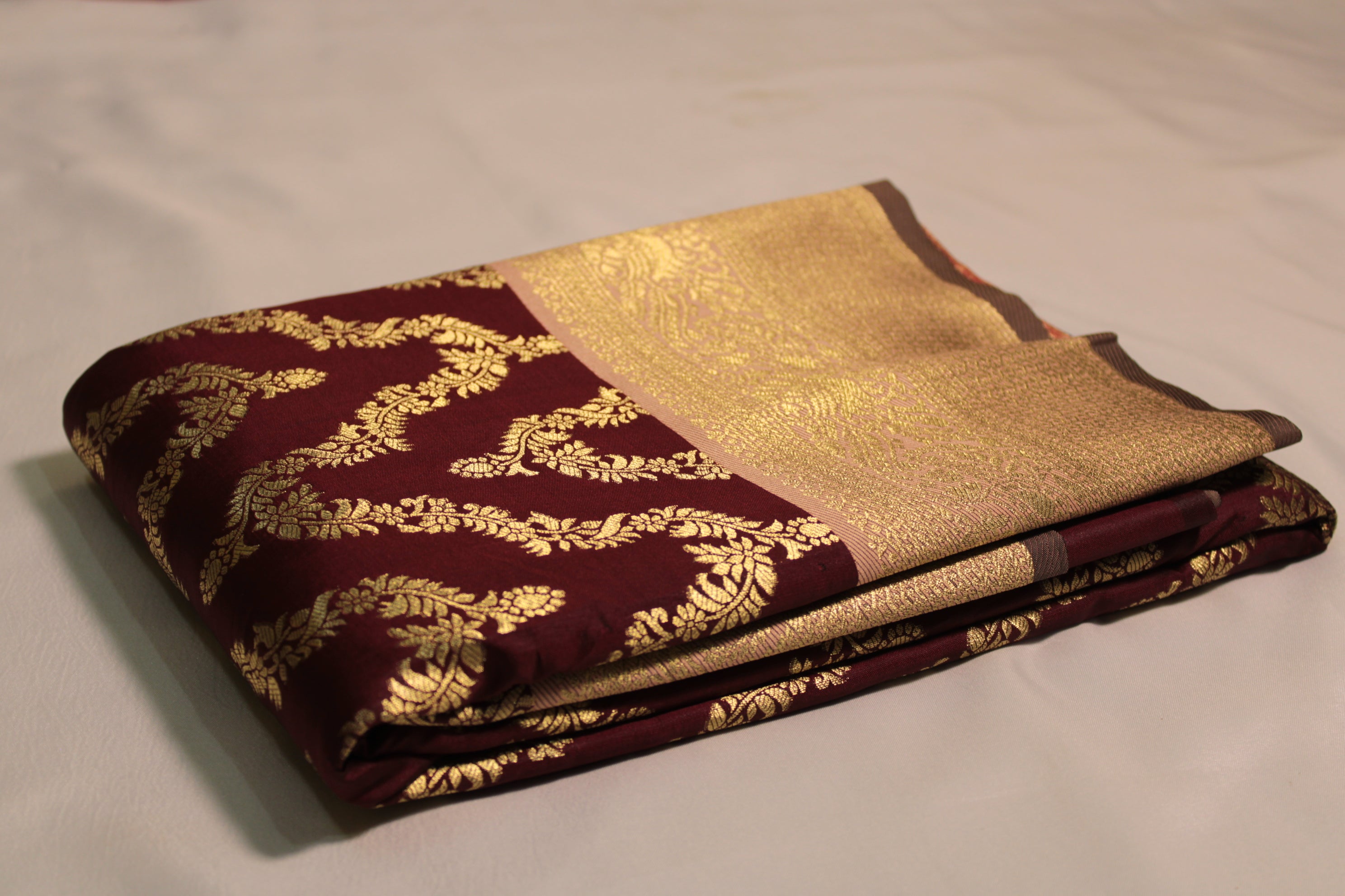 Semi silk necklace saree