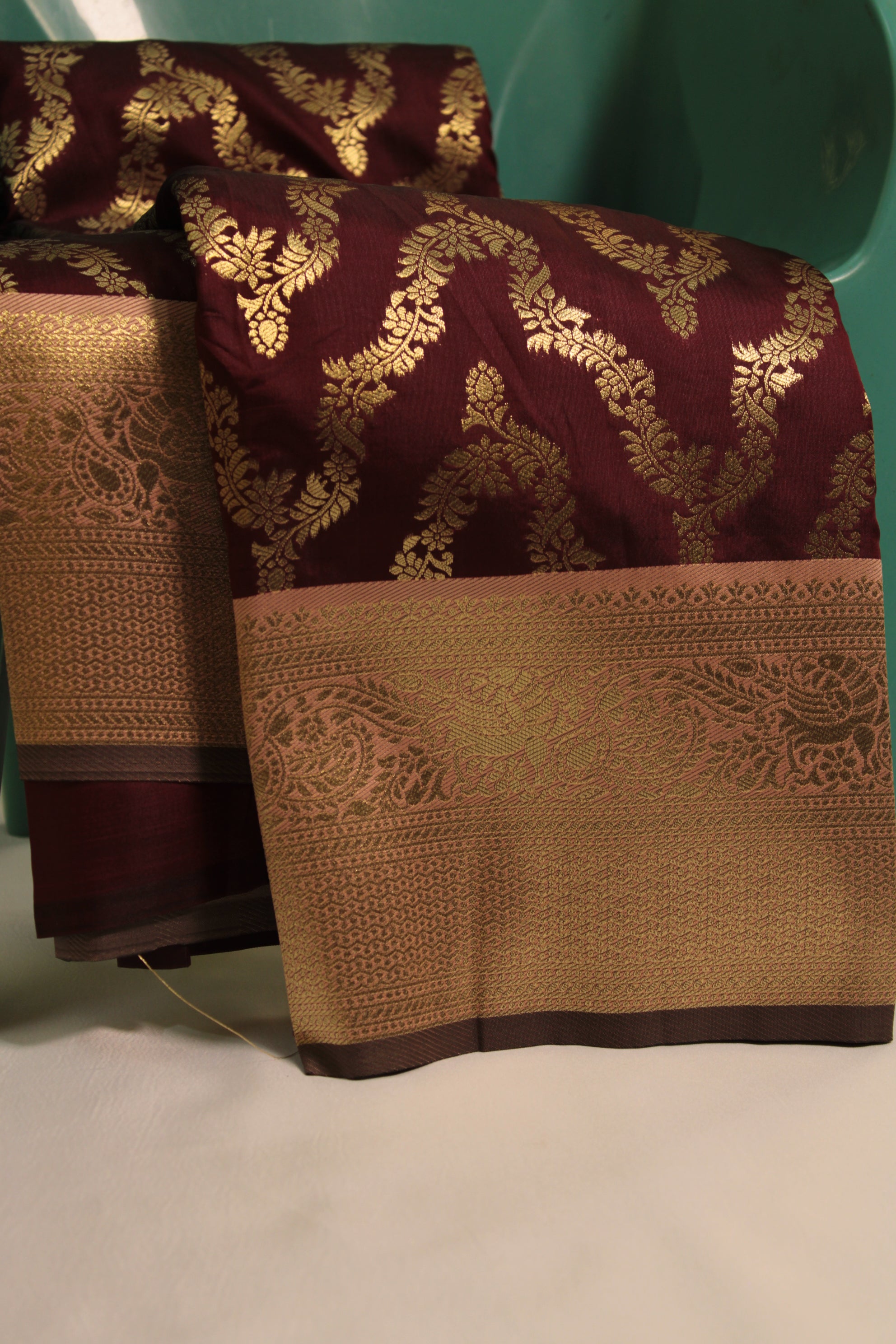 Semi silk necklace saree