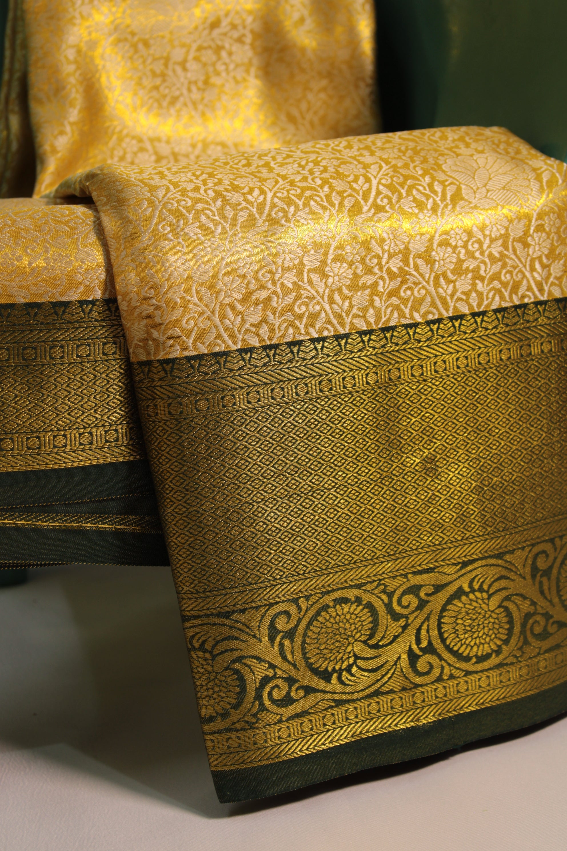 Kanjivaram tissue saree