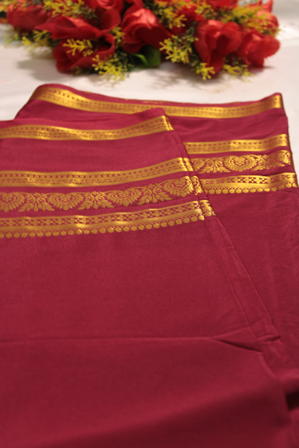 Mysore crape silk saree
