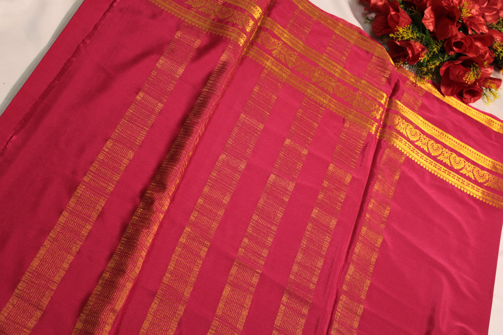 Mysore crape silk saree
